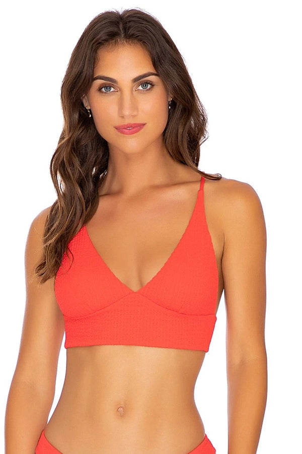 Luli Fama Pura Curiosidad HALTER CROSS BACK BUSTIER TOP